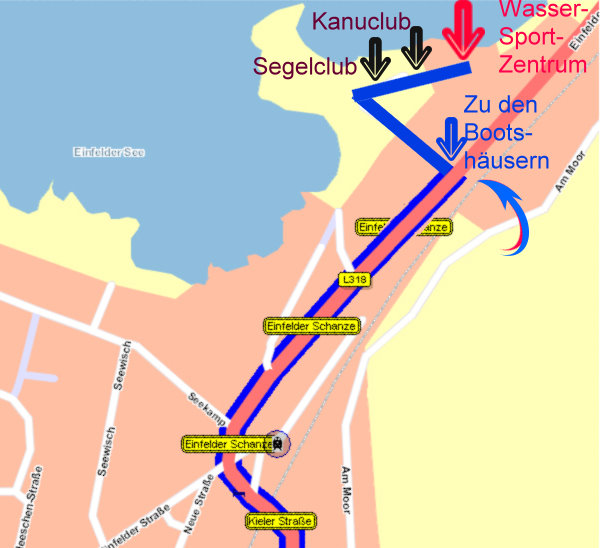 Zu den Bootsh�usern